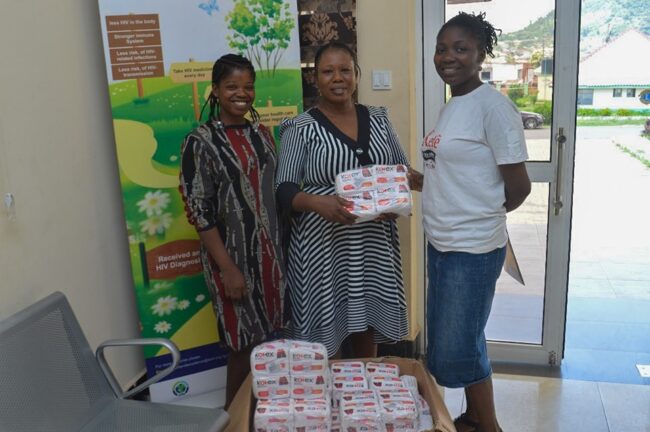 Empowering Women and Girls: Executive Director Leads Donation of Pad Bank to Moremi Clinic